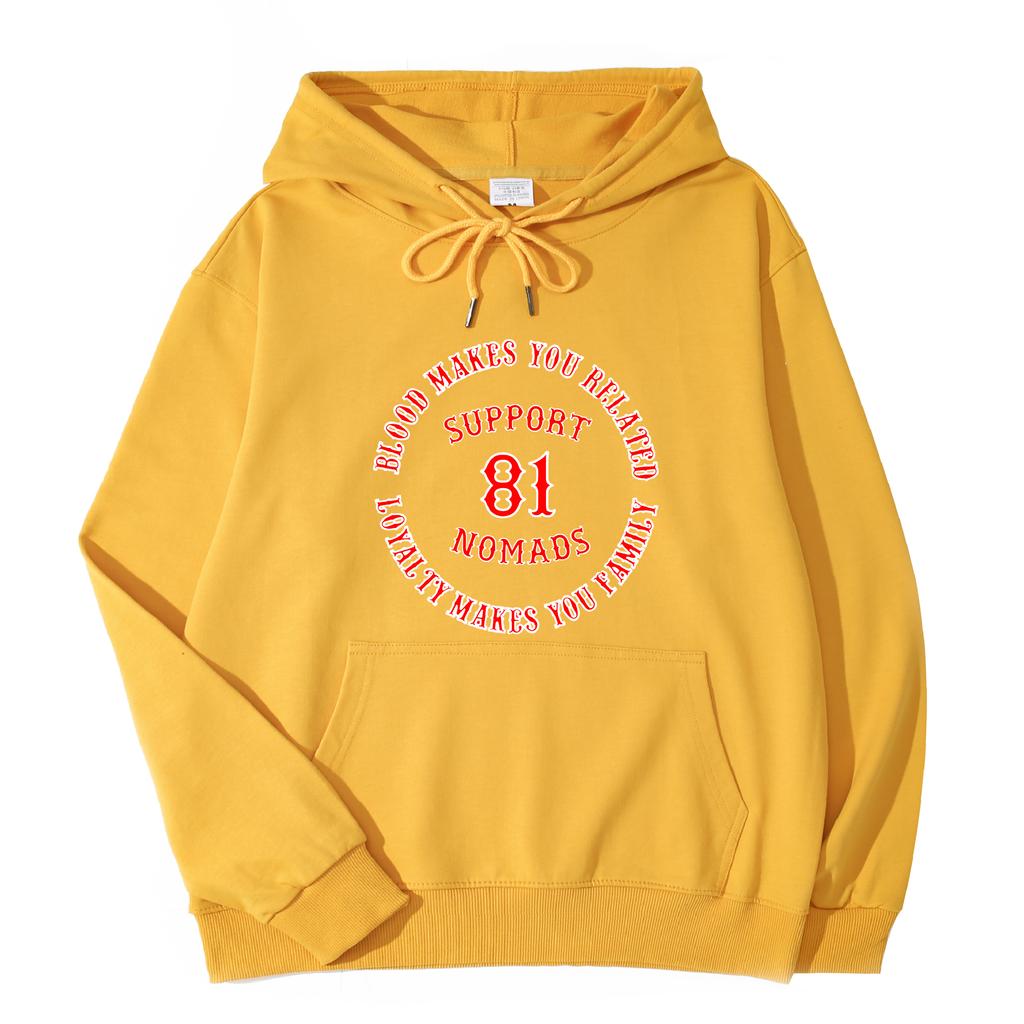 Толстовка унисекс с капюшоном Support 81 Nomads Hells Angels Лидер продаж N14