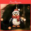 Пингвин Декор для машины Акриловый Подвеска в виде рождественской шляпы с мультяшным дизайном для интерьера автомобиля