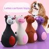 Латексные игрушки, Игрушки для собак, Латексный слон с большим животом и пищалкой, Молочная корова, Мультяшные игрушки для домашних животных