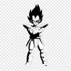Patches For Clothes Bag Iron On Thermal Stickers Vegeta Transparent Vegeta Goku Pattern Washable Heat Transfer