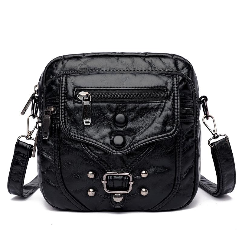 Soft Leather Small Bag, Ladies' Casual Shoulder Crossbody Bag, Mobile Phone Bag, Mini Small Bag