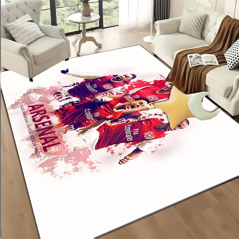 1PC Arsenal Celebration Moment Floor Mat for Living Room, Game Rooms, Office, Bedroom, Office Floor Mat Playful Design, Christmas fan gifts