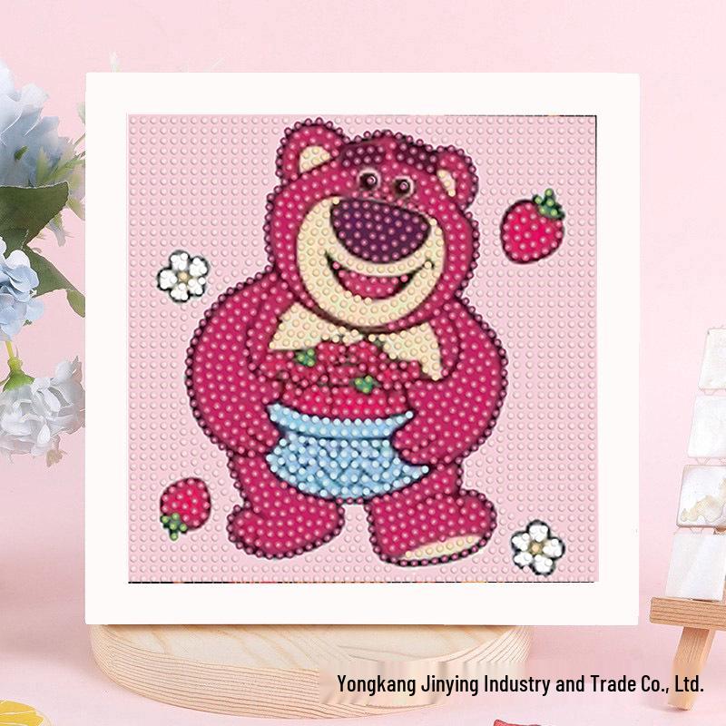 Детская алмазная мозаика Sanrio с наклейками-рамкой - Набор для самостоятельного изготовления, ручная работа, подарок
