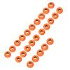 25 шт. бусины из вольфрамового сплава для вязания мушек, круглые, в форме головы нимфы, рыболовные снасти, оранжевые (3.8mm) 