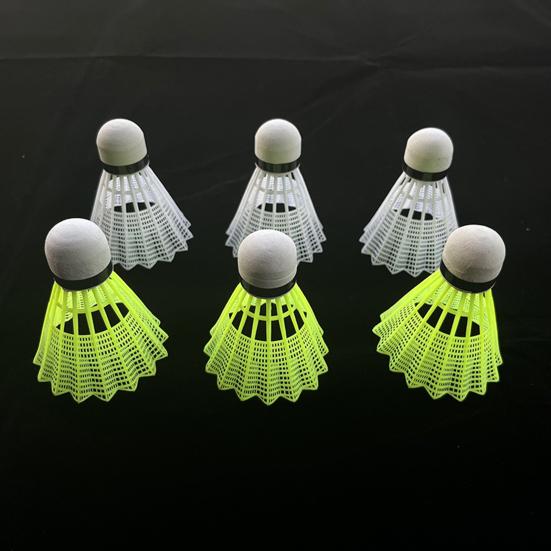 6 шт./компл. светящиеся мячи для бадминтона, светодиодные вспененные пластиковые спортивные спортивные бадминтоны, красочные светящиеся воланы, детский светодиодный набор для бадминтона для внутреннего и наружного использования