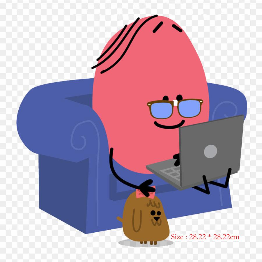 Cartoon Drawing Invader Zim Drawing Johnny The Homicid Iron On Heat Transfer Printing Vinyl Patches Sticker for Clothes DIY Appliques Washable Patches