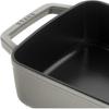 STAUB Baker 30cm Gratin Dish Enamel Compatible with IH Japanese Small Baker "Small Gray" [Authorized Product] 40510-324