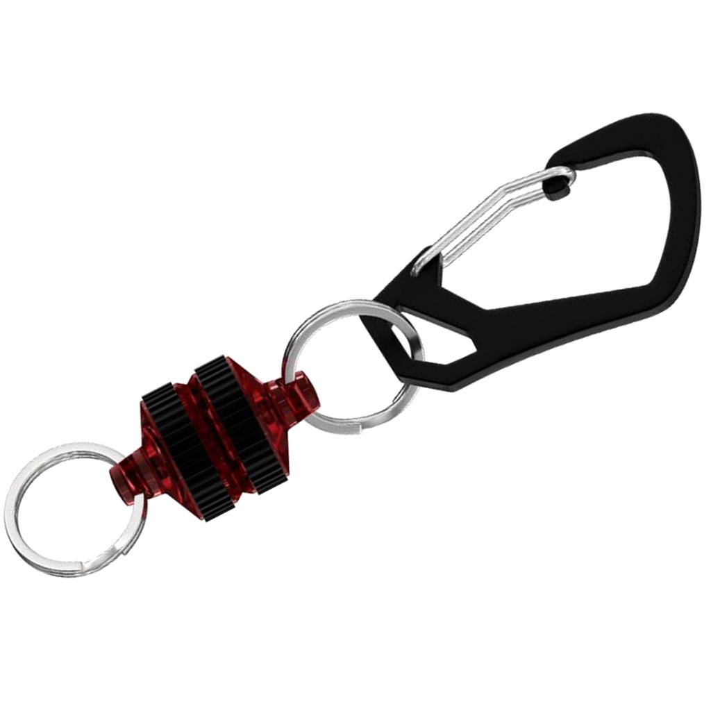 Магнитный держатель для сетки с карабином Инструменты для нахлыстовой рыбалки Сильный магнит Карабин Быстрая пряжка Соединитель для подсачека