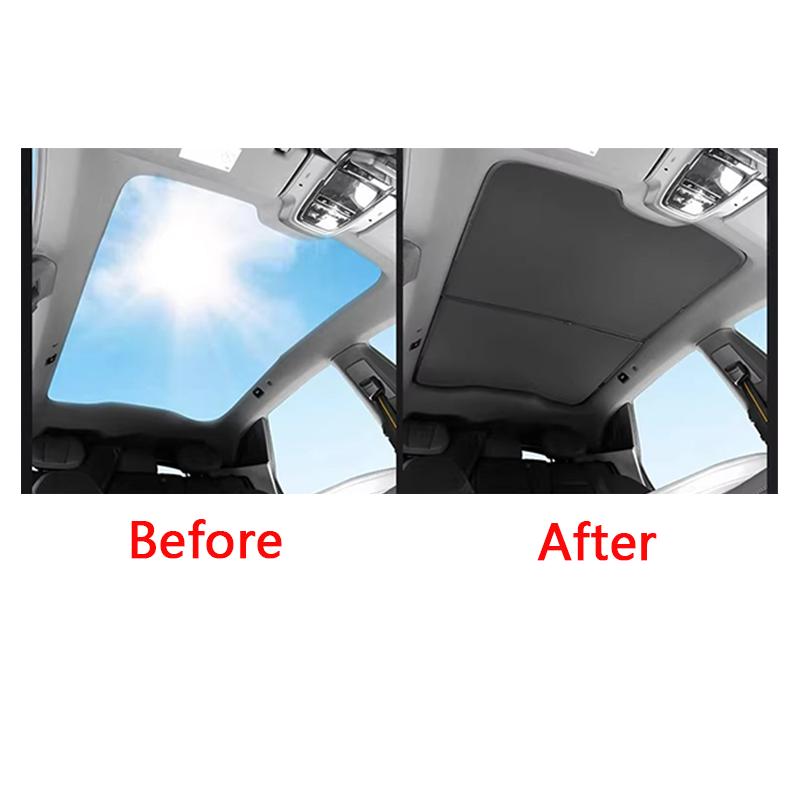 For POLESTAR 4 2024-2025 Skylight Ceiling Shade Sunshade Curtain Sunscreen Insulation Car Curtains Automobile Supplies