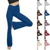 Fashion Womens Sexy Yoga Pants High Waist Cross Wide Leg Solid Color Exercise Yoga Pants
