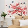 Новые романтичные наклейки на стену в китайском стиле «Персиковое дерево и сорока» для гостиной и кабинета, украшение и благоустройство дома