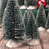 Mini Christmas Tree Sisal Silk Cedar Small Xmas Tree For Home Room Decor Gold Silver Blue Green White Mini Tree