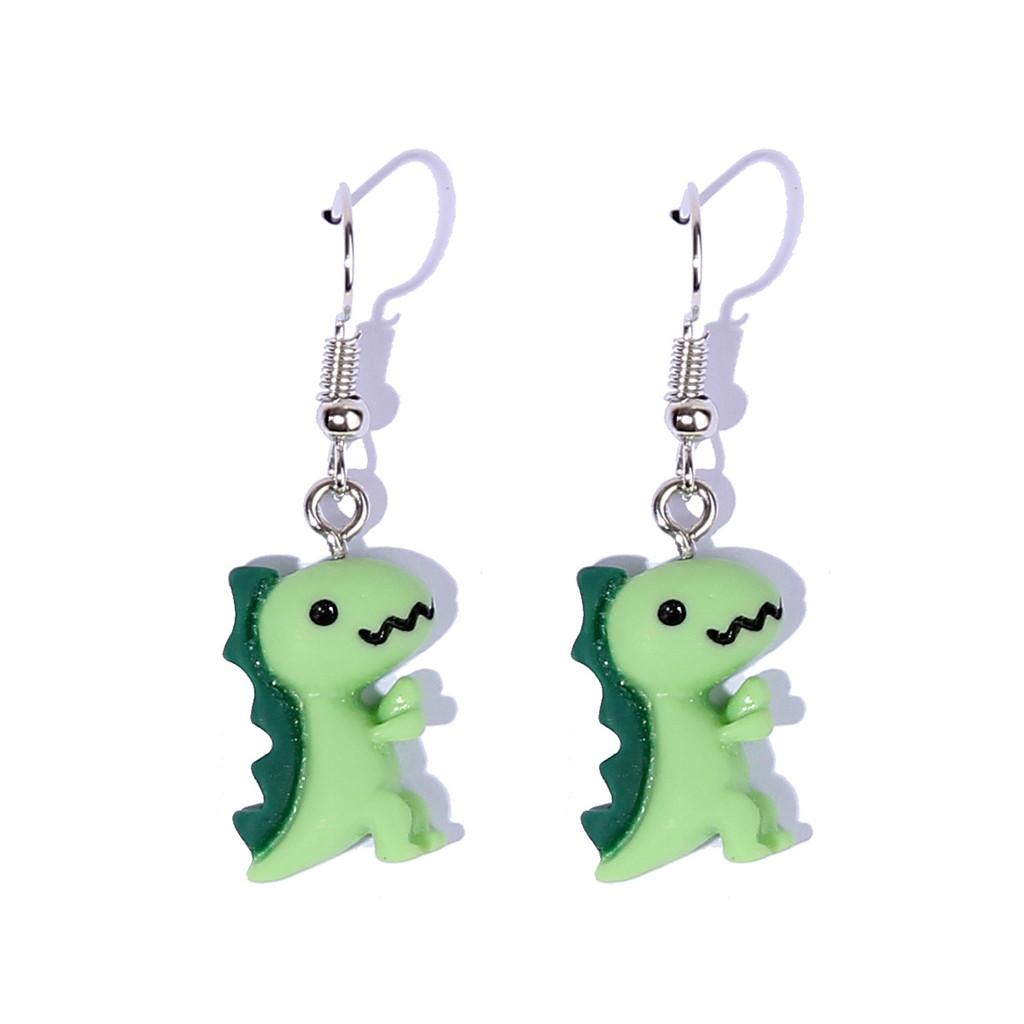 Animal Shape Dinosaur Earrings With Handcrafted Art For Women Jewelry Casual