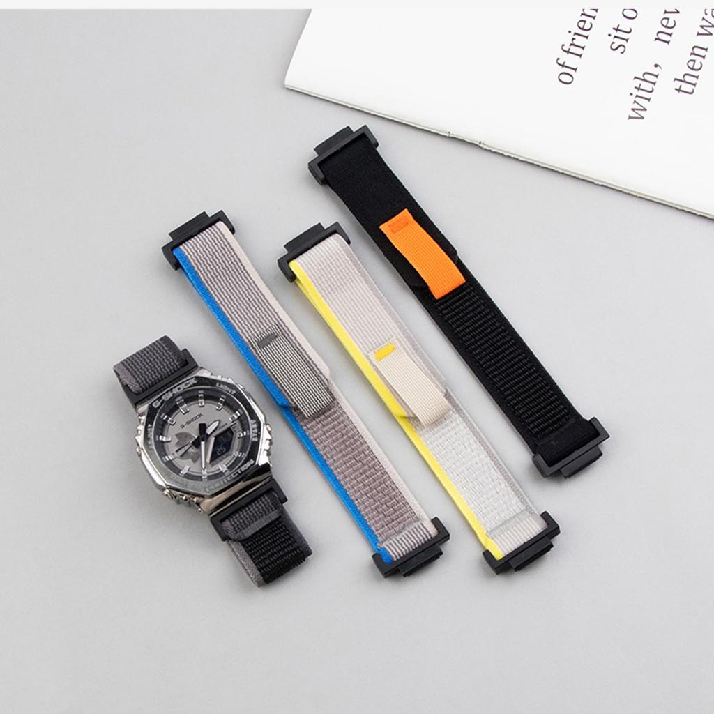 Ремешок для часов Casio Series из нейлонового материала, подходит для унисекс-ремешка [SQHYWJ] Ремешок для часов G-SHOCK, пряжка, GA-110 (Щелчок -