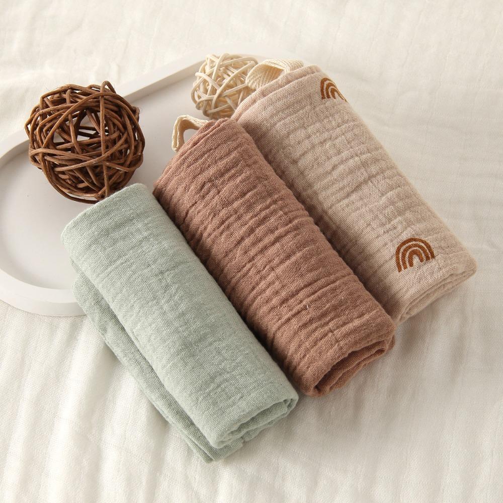 Soft Square Towels 4-Layer Pure Cotton Newborn Burp Cloth High Quality Baby Cotton Washcloth