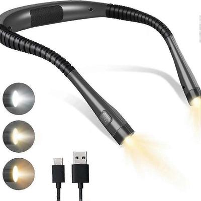 Перезаряжаемая USB Налобная лампа для чтения Glocusent LED Регулируемый Свет для защиты глаз Для ночного чтения Кормления грудью