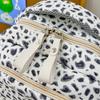 Cow Leopard Print Backpack Junior Senior High School Student Schoolbag Female Campus Backpack