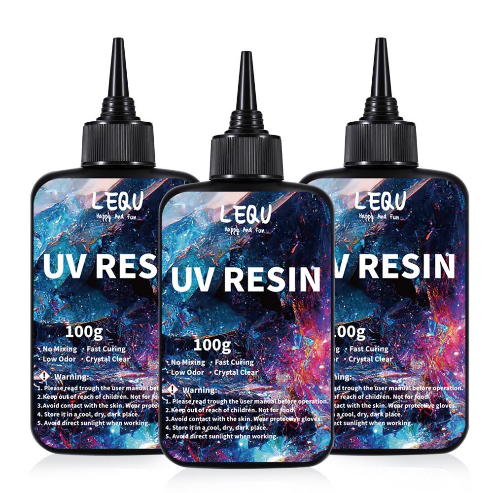 100 g UV Resin Glue Bonding and Soldering UV Glue Set Fast Drying Resin Glue For Bonding Glass Metal Wood DIY Crafts Decoration