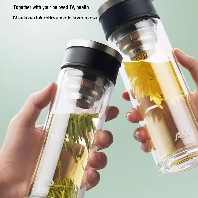 ASD Titanium Enjoy Double-Layer Glass Cup 320mL