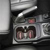 Аксессуары для Jeep Wrangler JL JLU 2018, дверные коврики, коврик для ворот, накладки на чашки, красные
