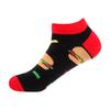 Men's Quality Business Ankle Socks Casual Novelty Graffiti Food Geometric Lattice Colorful Summer Happy Combed Cotton Short Sock