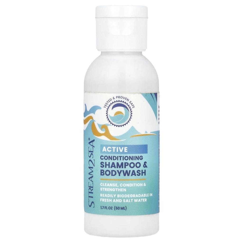 Stream2Sea Active Conditioning Shampoo and Body Wash, 1.7 Fl Oz (50 Ml)