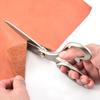 Inch Household 9 8 10 Stainless Steel Tailor Scissors Alloy Handle Flat Tooth Dressmaking Sewing Pu Leather Fabric Craft Shear