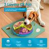 3 Layer Pet Slow Food Bowl PP Dog Puzzle Slow Feeder Interactive Dog Puzzle Game Detachable Round Labyrinth Dog Slow Feeder Bowl