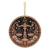 Декор со знаком зодиака, 2D плоская жемчужная живопись, ornament, двусторонний тематический подвесной драгоценный камень, домашний ornament, искусство, поделки, узор из страз и бусин, акрил