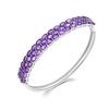 Великолепный легкий роскошный браслет из натурального африканского аметиста, женское украшение, серебро 925 пробы, наряд на годовщину помолвки, банкет