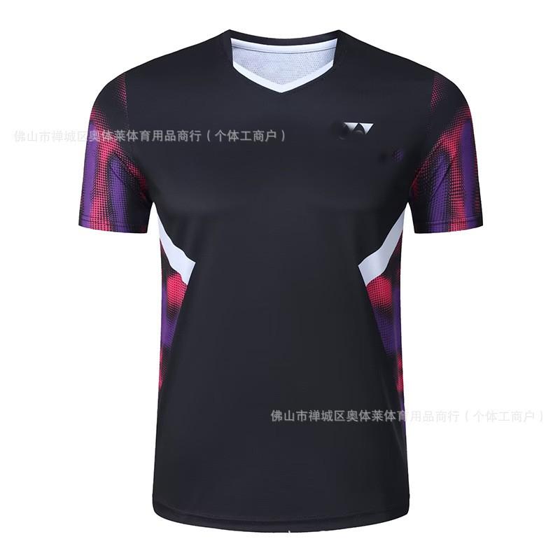 Quick-Dry Breathable Badminton Shirt Men Women Kids Short Sleeve Sport T-Shirt Athletic Wear