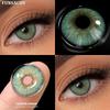 FUNSACHY 1 пара коричневых линз, цветные контактные линзы, натуральные модные контактные линзы для глаз, мягкие цветные линзы для глаз, косметические зрачки