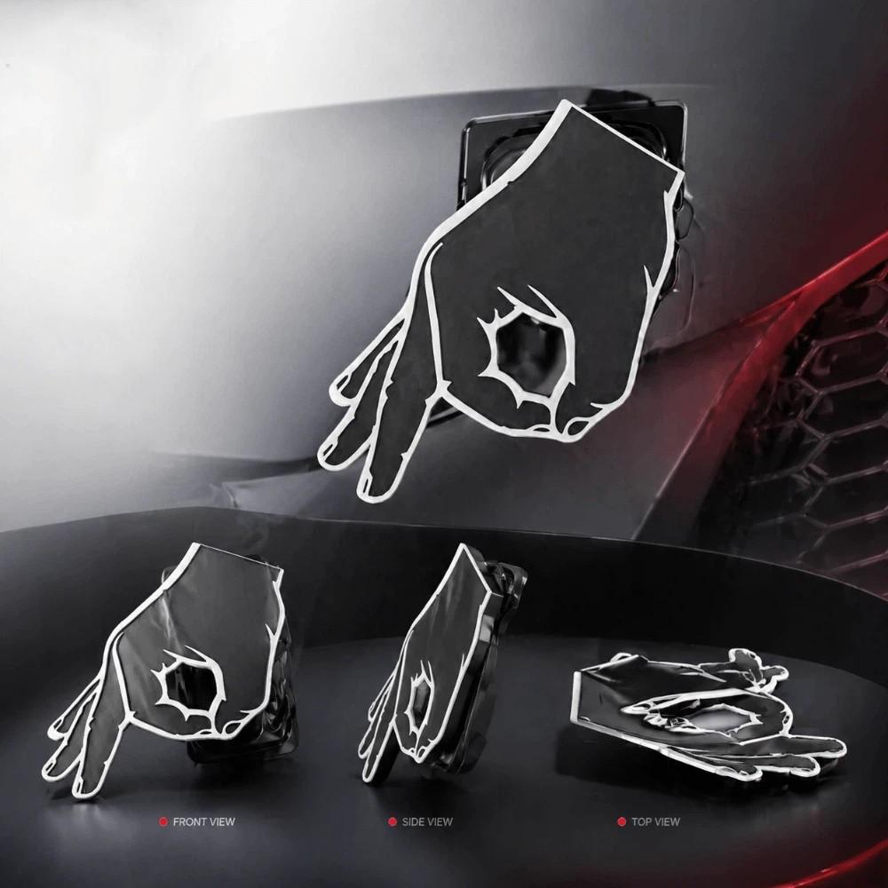 Circle Hand Pattern Trailer Receiver Cover Lightweight Material SUV Rear Cover Outdoor Adventures