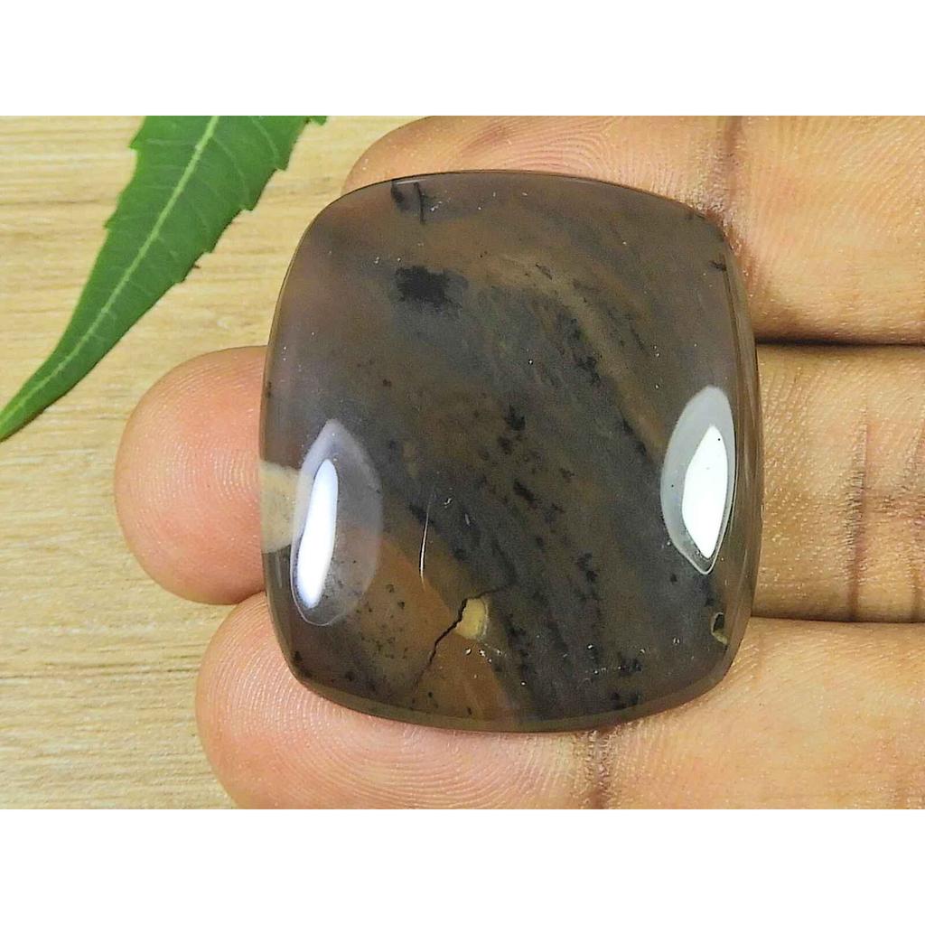 26X50MM натуральный медовый дендрит восьмиугольной формы кабошон россыпью драгоценный камень 63 карата. СК-3461