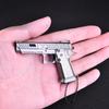 Mini 1:3 Alloy TTI G34 Pistol Model Keychain Detachable Fake Gun Collection Bag Pendants Fidget Toy Party Gift for Adult Boy