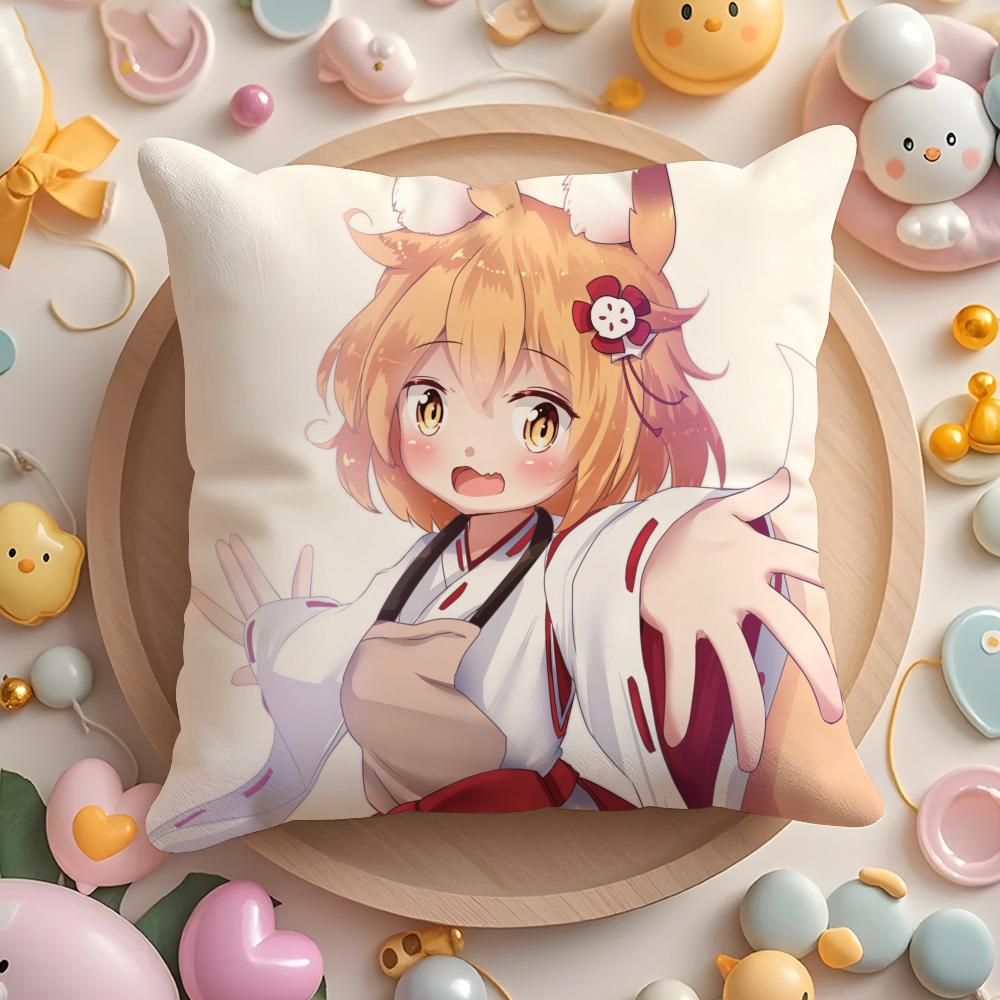The HHelpful Fox SSenkosan Cushion Cover Plush Fabric Soft DoubleSided Printed Sofa Warm Winter Home Gift Pillow Cover