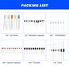 1400PCS Electronic Components Assortment Kit Assorted Electric Element Starter Kit with 1 4W Resistance LED Diode