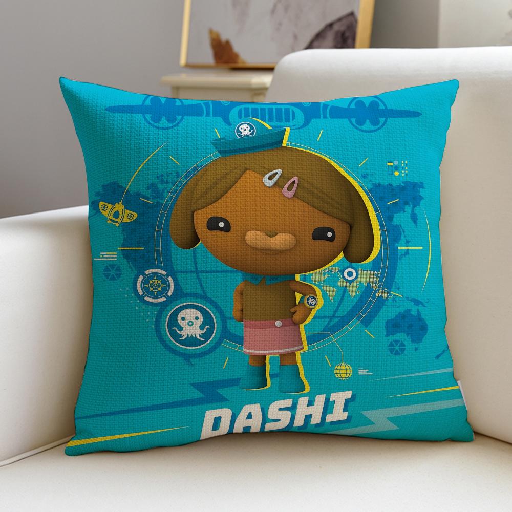 Cute The OctonautsS Cushion Cover Pcs Soft Decorative Square Cushion Covers x x Pillowcases for Sofa Couch Home Bedroom