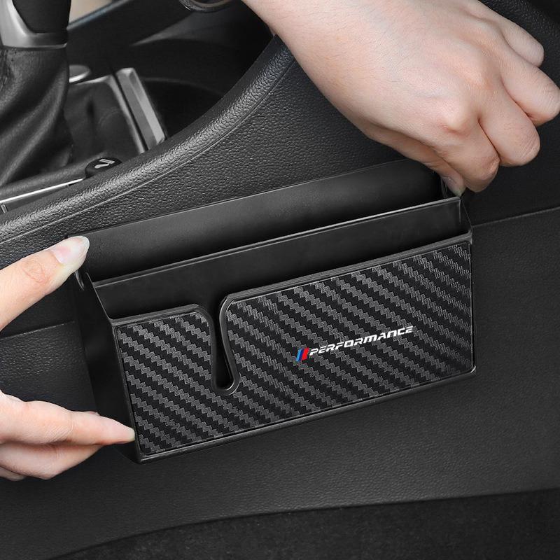 Carbon Fibre Multiuse Car Storage Box Mini Storage Tray For BMW 1 2 3 4 5 7 Series X1 X3 X4 X5 X6 X7 F10 F20 F30 G20 G30 F15 F16 wszp91