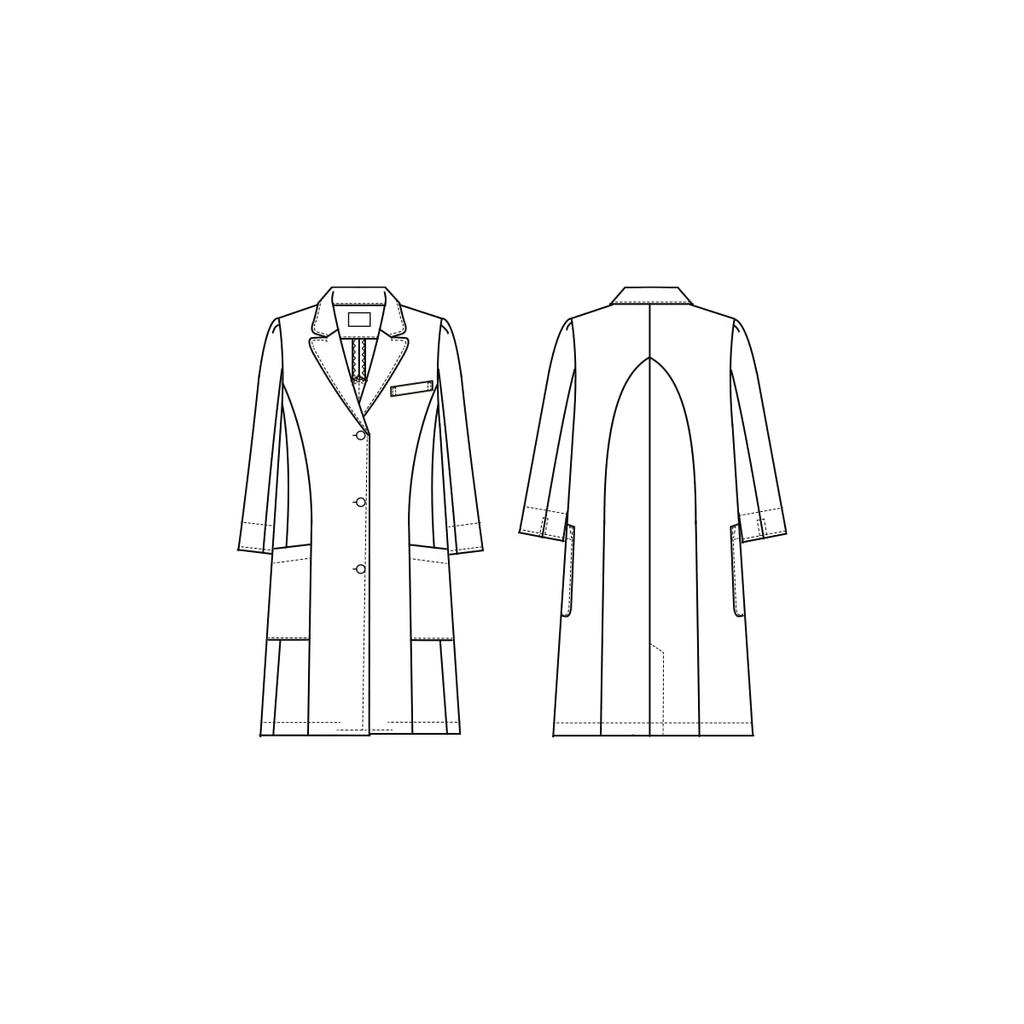 Пальто Wacoal HI Collection Размер 3L к японскому размеру Докторский HI402, Женский, Белый, (эквивалент 3л)