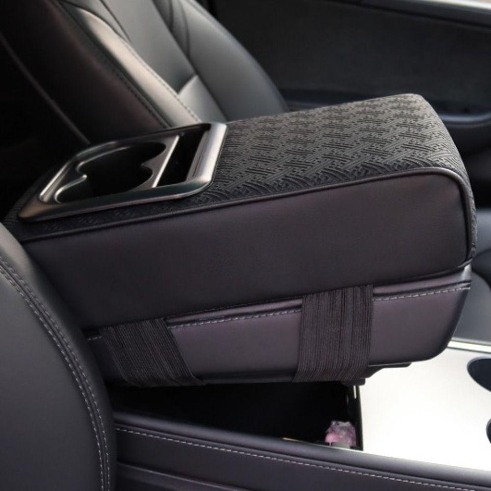 Cup Holder Armrest Heightening Cushion Side Storage Pockets Auto Armrest Cover  Car Interior