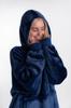 Kocobluza Tv Blanket Hooded Sweatshirt Long Women' Men' Soft Bathrobe Unisex