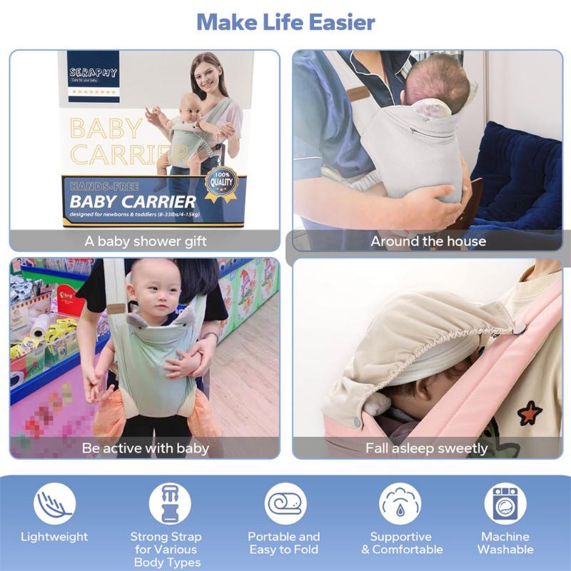 Рюкзак-кенгуру для прогулок, простой и удобный в использовании, двойного назначения спереди и сзади, наплечного типа, с поддержкой ребенка спереди, многофункциональный рюкзак-кенгуру