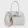 Сумка-тоут платинового цвета с большой вместимостью через плечо и через плечо, весна/лето 2025 г.