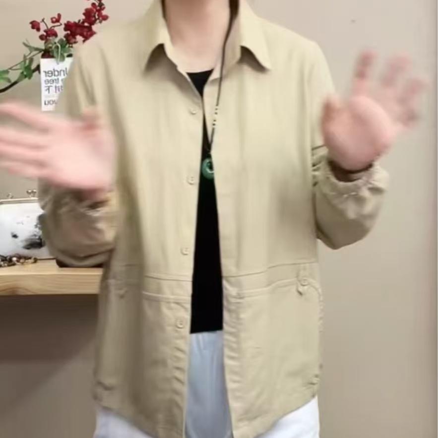 Женская куртка в корейском стиле, универсальная, короткой длины, свободного кроя, обычного стиля, однобортная, верхняя одежда для весны и осени