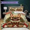 Winter Forest Fawn Pattern Bedding uilt Set uilt Cover Pillowcase Home Decoration Birthday Gift (1 * duvet cover + 2 * pillowcase without core)_XIA