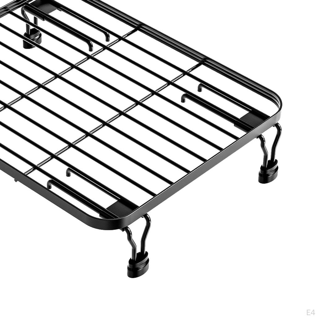 Sink Dish Drainer Bowl Organizer,Adjustable Multifunctional Rest Movable Storage Rack