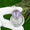 Sisters Day Sale Pear Natural Star Amethyst 925 Silver Handmade Pendant Jewelry