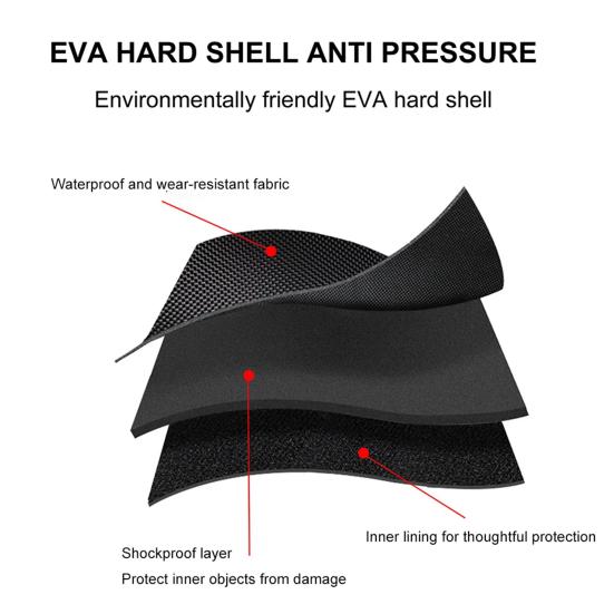 Водонепроницаемый дорожный чехол из ЭВА Защитная сумка через плечо Регулируемый плечевой ремень Противоударная сумка для переноски с защитой от царапин для очков Meta Quest 3 VR