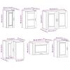 11 Piece Kitchen Cabinet Set Porto Sonoma Oak Particleboard